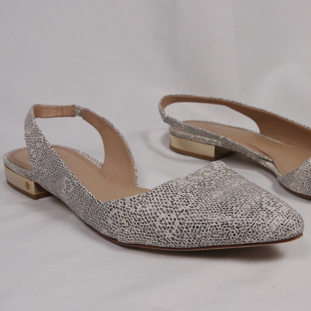 Tory Burch Slingback  D'orsay Pointed Toe Flats